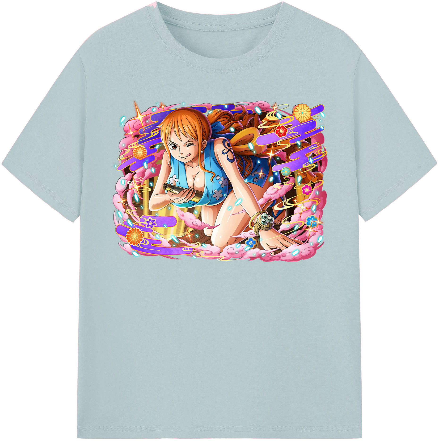 ワンピース ナミ ONE PIECE Nami 綿100％半袖Tシャツ（フロントプリント）